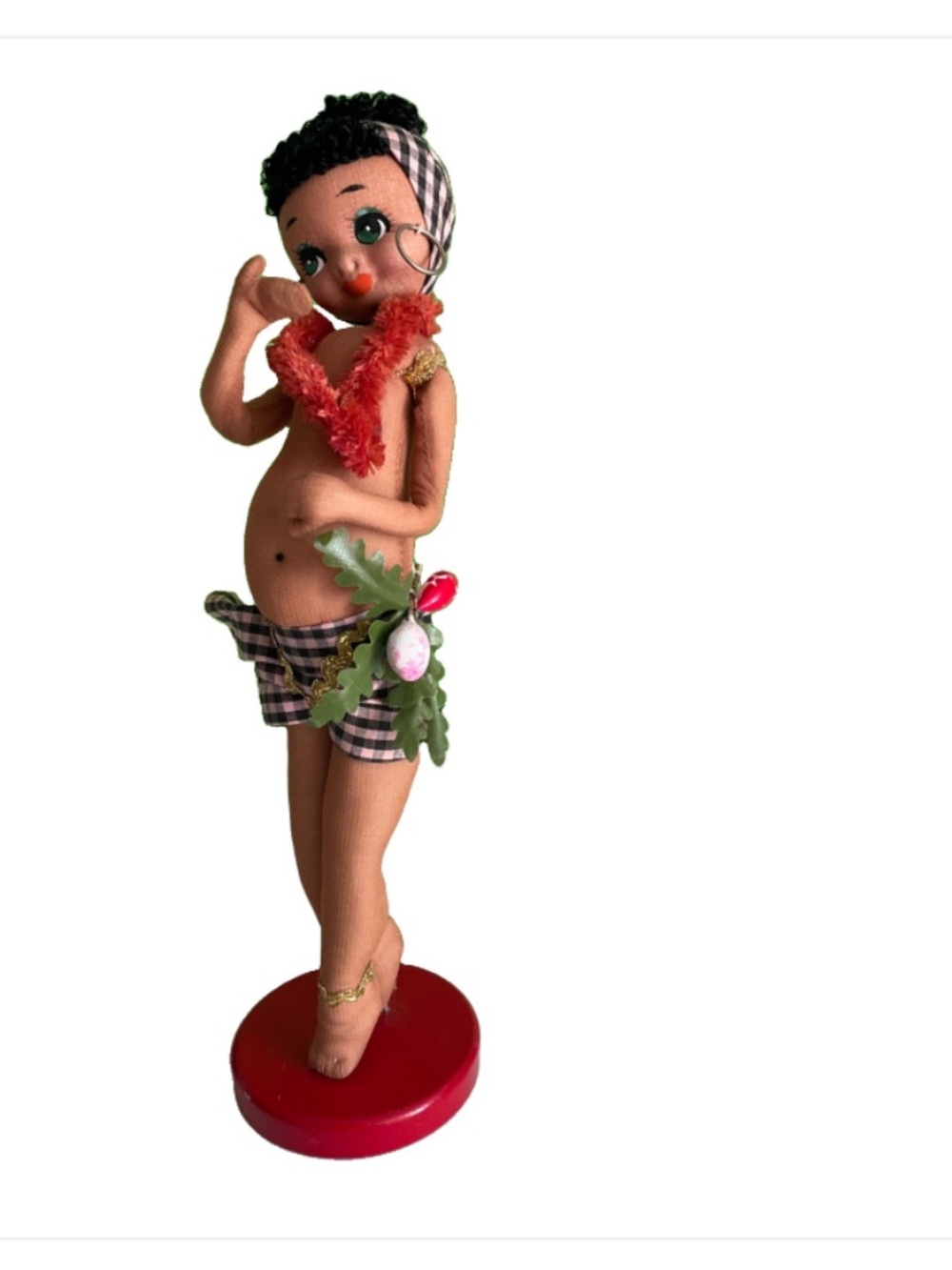 Vtg 50s/60s Betty Boop style Hula Girl Hawaii doll 10'' Figurine RARE MADE JAPAN